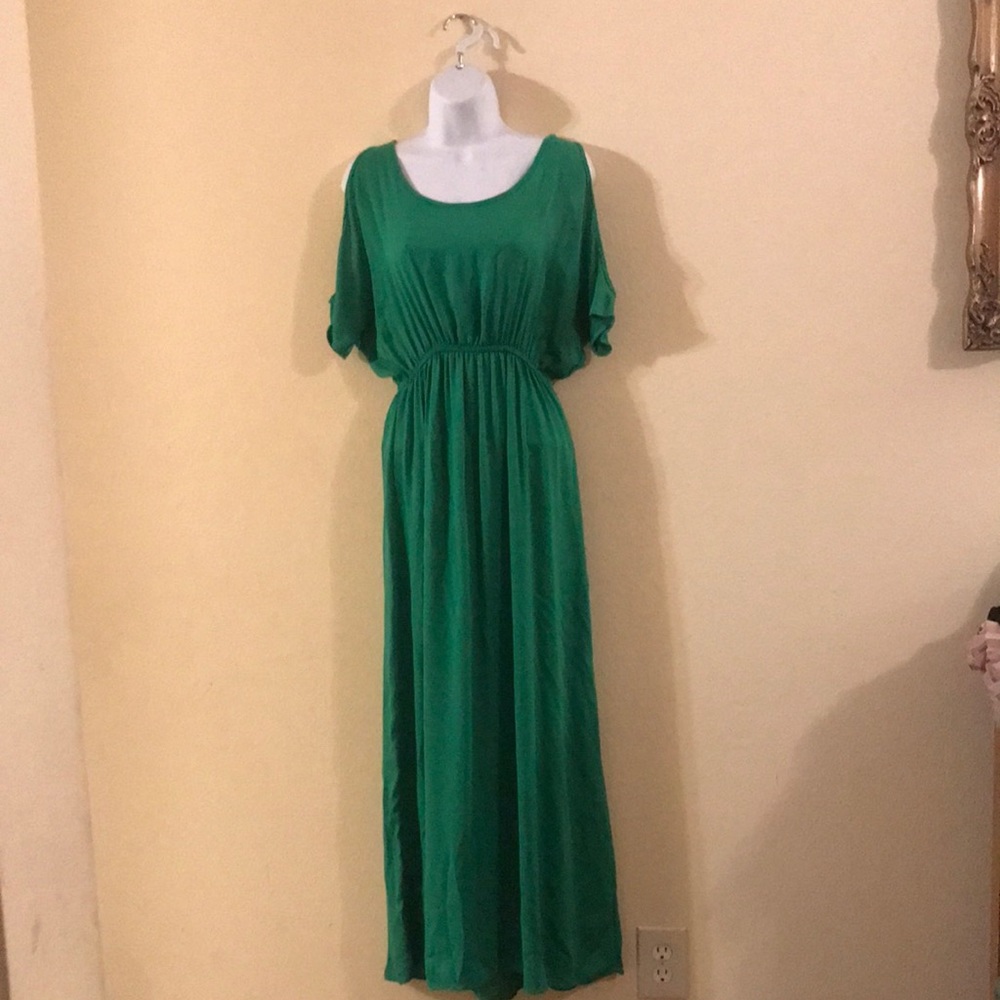 Uptown Story green dress sz S